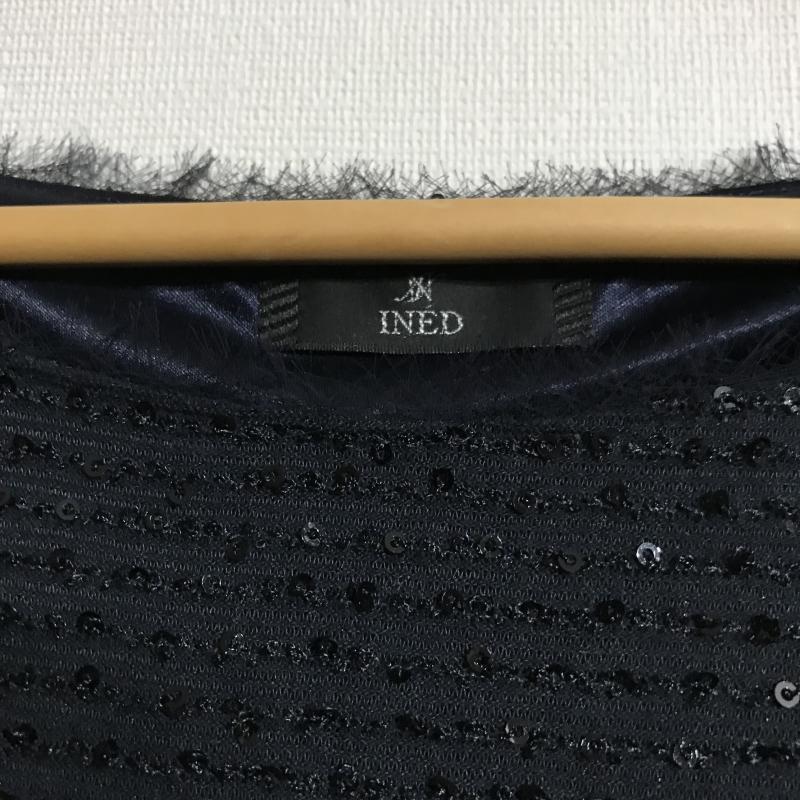 イネド INED チュニック 半袖 8 青 / ブルー / レディース USED 古着 中古 10003718