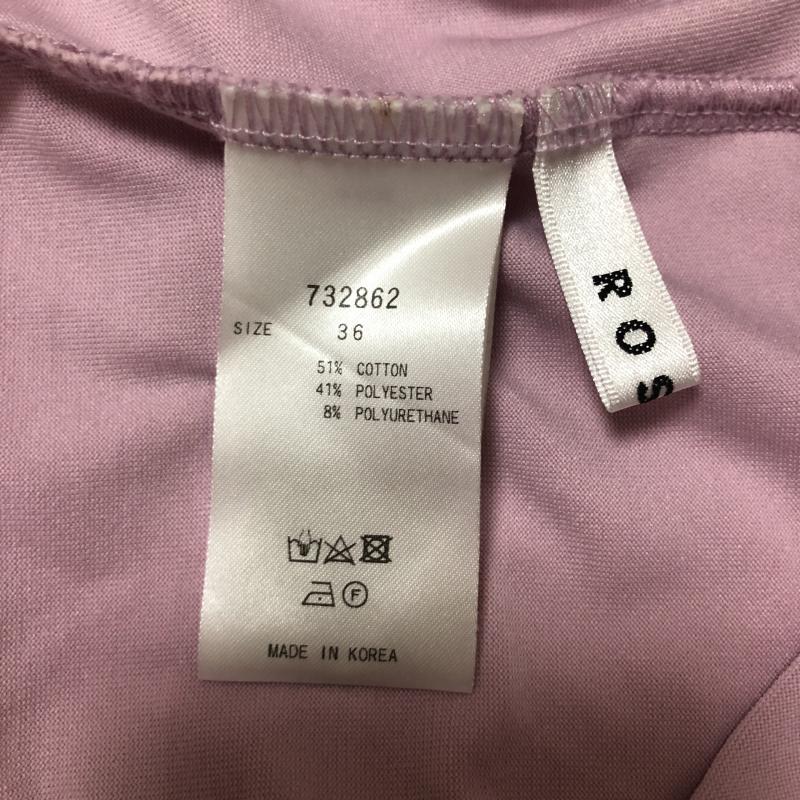 ロージー ROSIEE カットソー 半袖 36 無地 紫 / パープル / レディース USED 古着 中古 10003749