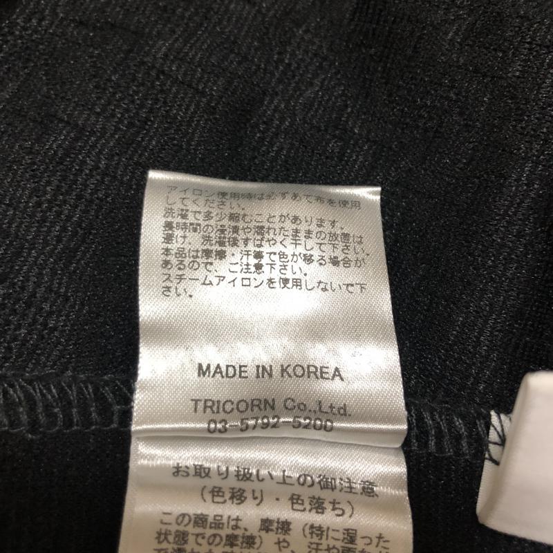 ヨーロ YOLO カットソー 七分袖 36 無地 X 総柄 灰 / グレー / レディース USED 古着 中古 10003757