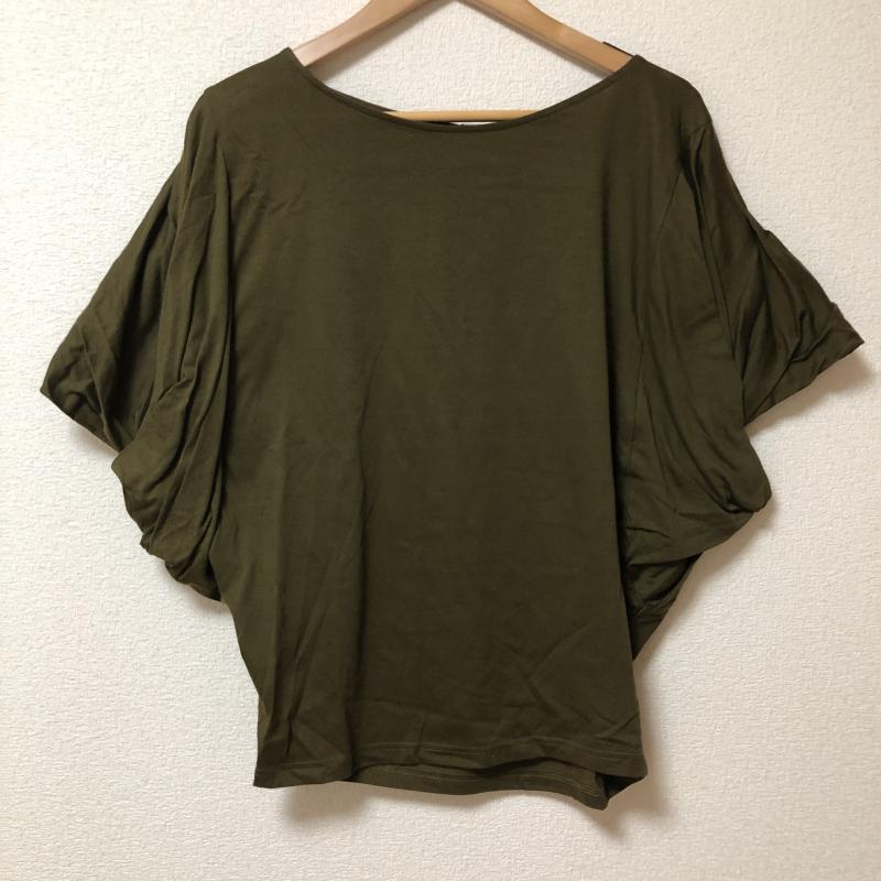 アナナス anana カットソー 半袖 40 無地 緑 / グリーン / レディース USED 古着 中古 10003760