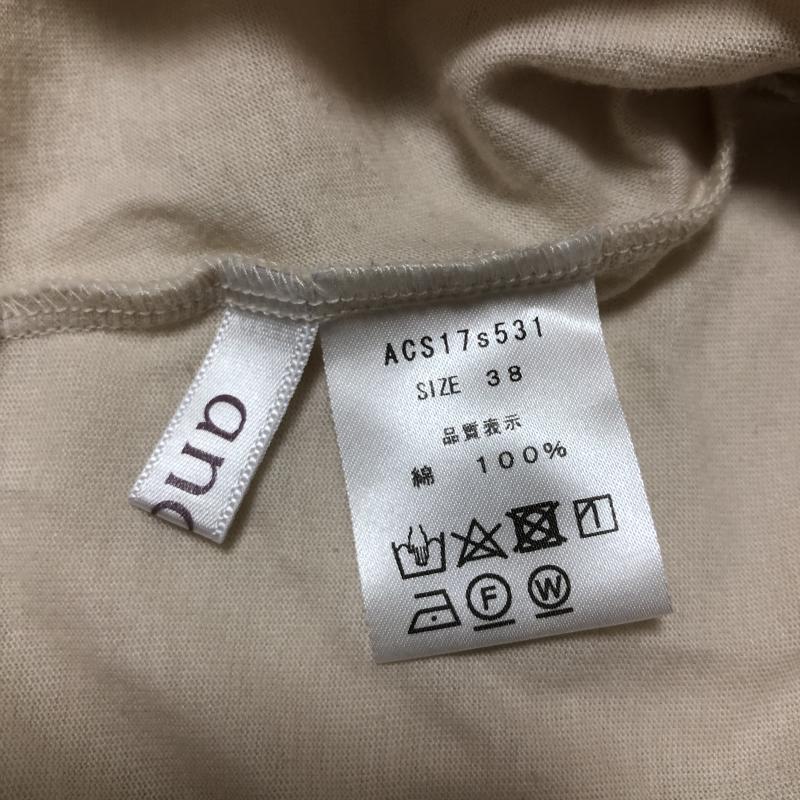 アナナス anana カットソー 半袖 38 無地 白 / ホワイト / レディース USED 古着 中古 10003761