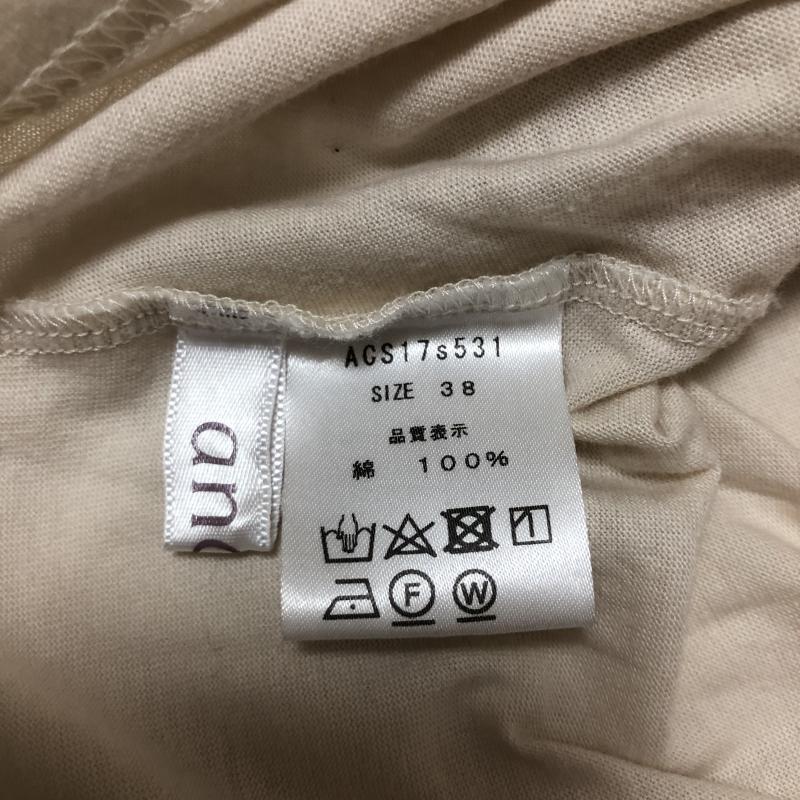 アナナス anana カットソー 半袖 38 無地 白 / ホワイト / レディース USED 古着 中古 10003763