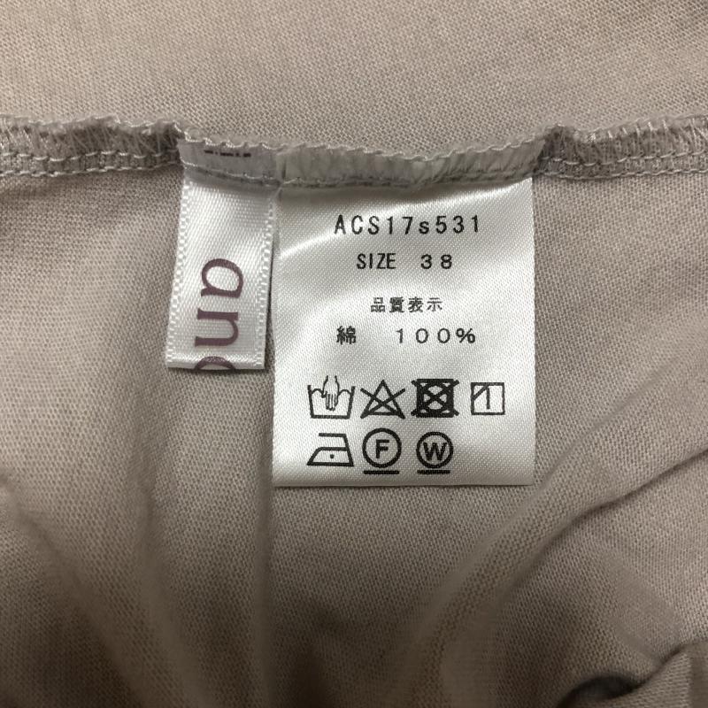 アナナス anana カットソー 半袖 38 無地 灰 / グレー / レディース USED 古着 中古 10003765