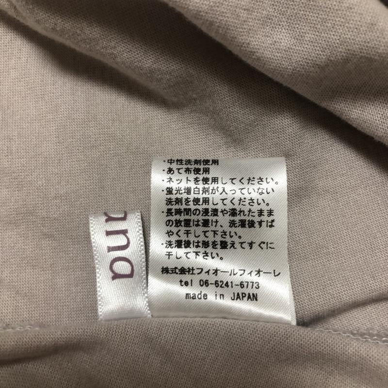 アナナス anana カットソー 半袖 38 無地 灰 / グレー / レディース USED 古着 中古 10003765