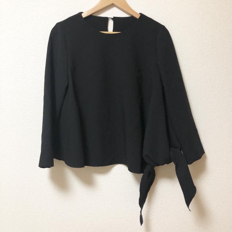 ホワイトジョーラ White Joola カットソー 長袖 9 無地 黒 / ブラック / レディース USED 古着 中古 10003781
