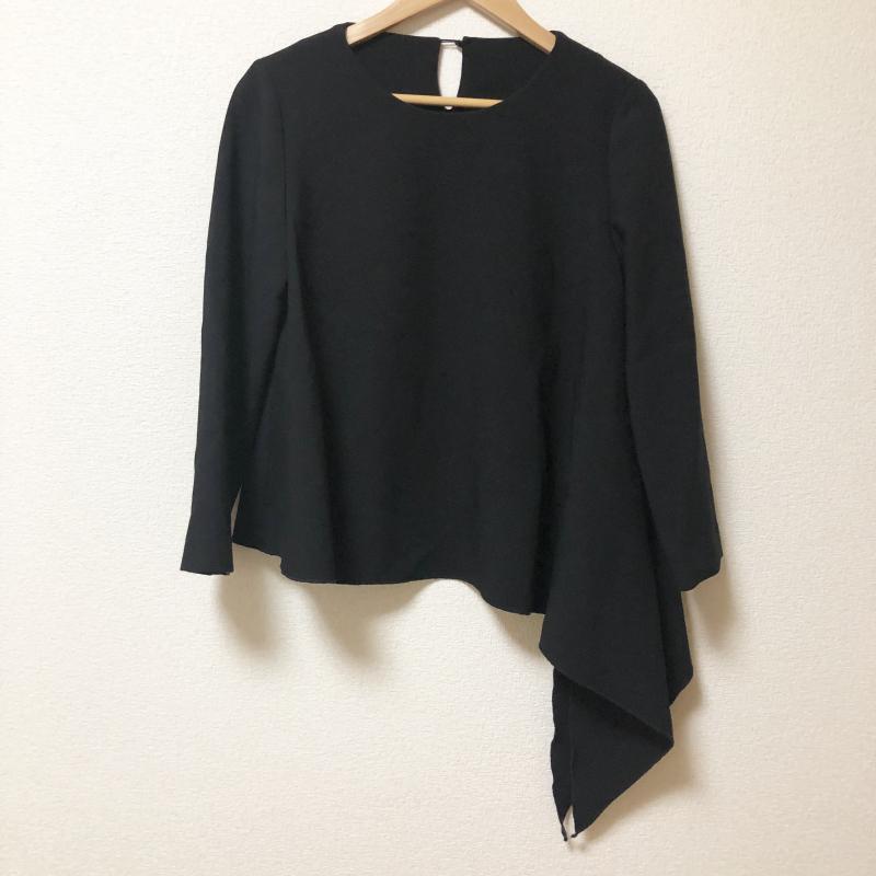 ホワイトジョーラ White Joola カットソー 長袖 9 無地 黒 / ブラック / レディース USED 古着 中古 10003781