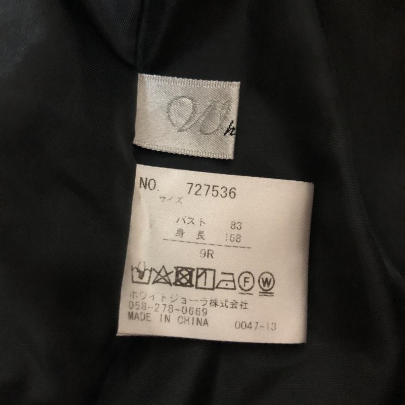 ホワイトジョーラ White Joola カットソー 長袖 9 無地 黒 / ブラック / レディース USED 古着 中古 10003781