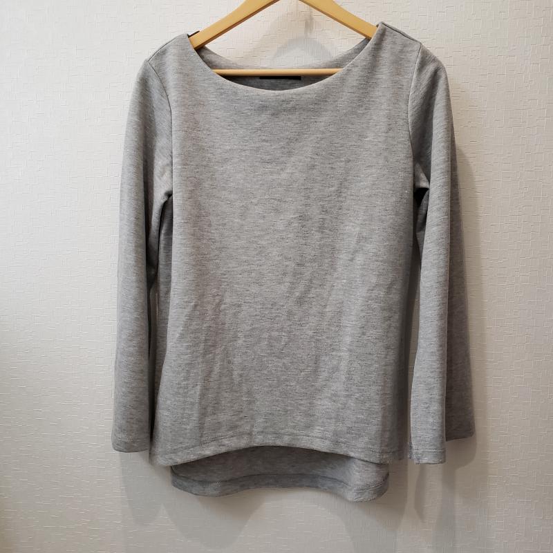 ポリーヌブロー Pauline Bleu カットソー 長袖 FREE 無地 灰 / グレー / レディース USED 古着 中古 10003796
