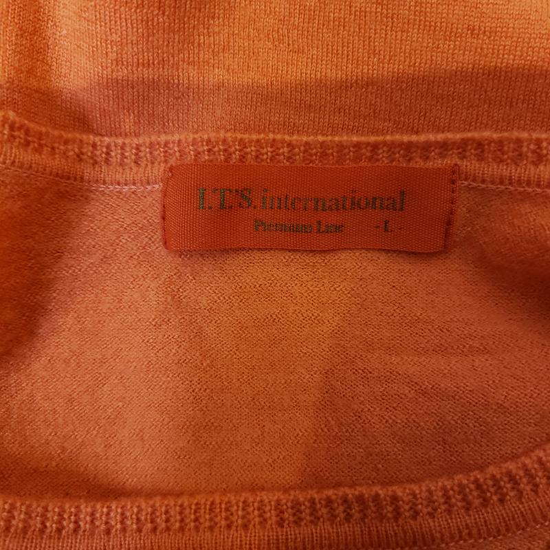 イッツインターナショナル I.T.'S international カットソー 長袖 L 無地 橙 / オレンジ / レディース USED 古着 中古 10003806