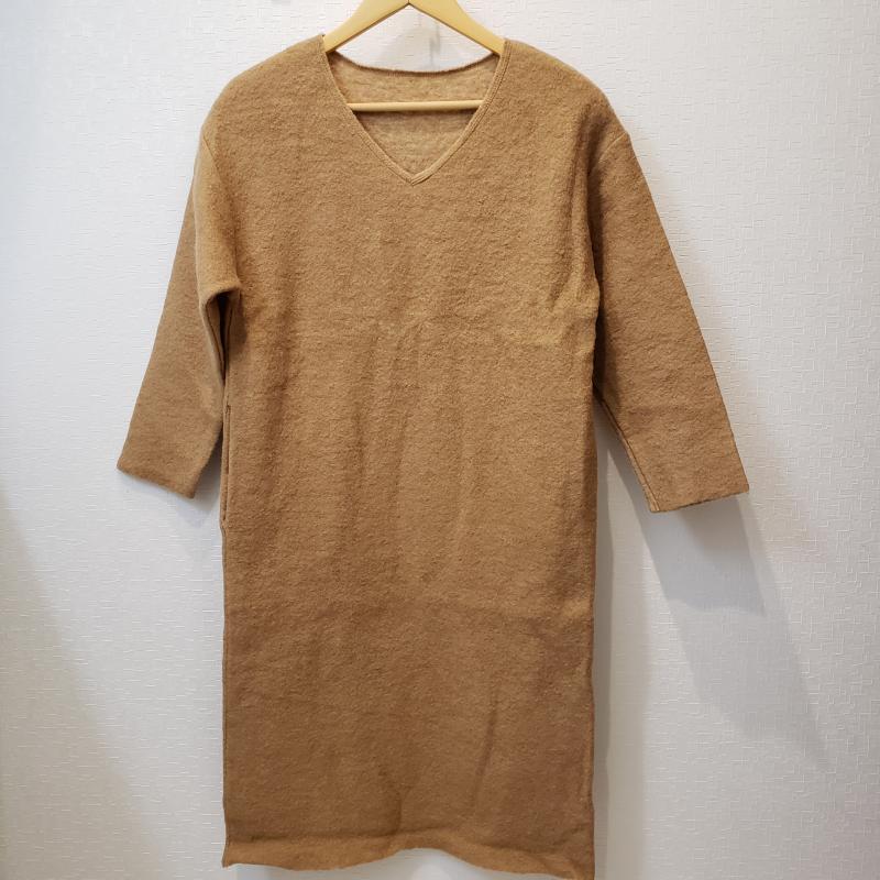 アナナス anana ワンピース ひざ丈スカート 無地 茶 / ブラウン / レディース USED 古着 中古 10003808