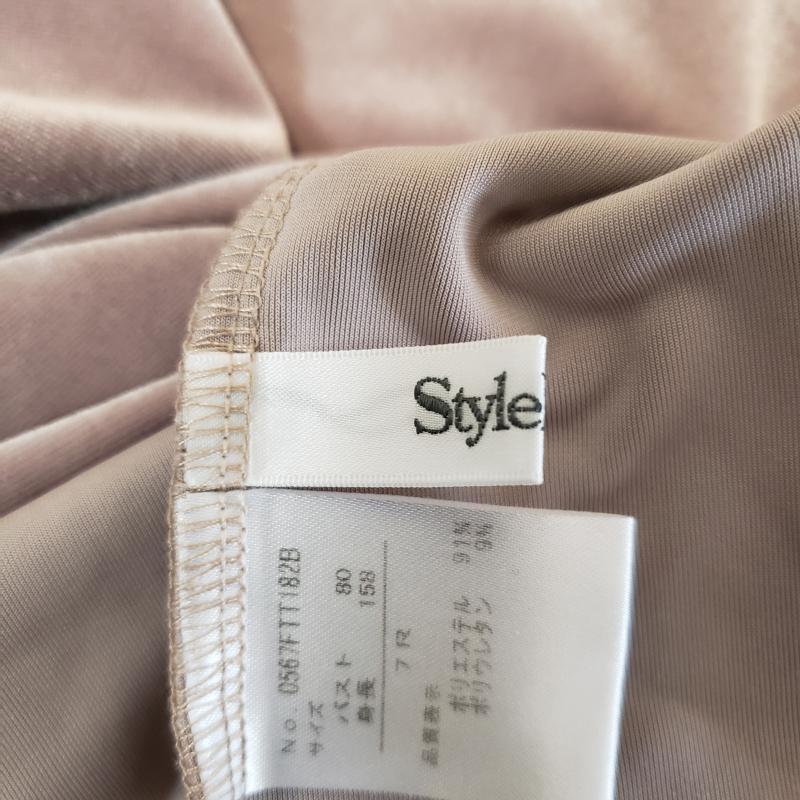 スタイルノート StyleNote カットソー 長袖 7 無地 灰 / グレー / レディース USED 古着 中古 10003815