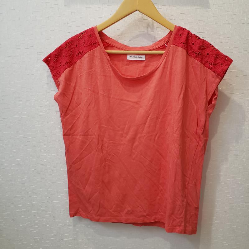 グリーンデイル ガーネット GREENDALE GARNET カットソー 半袖 M 無地 橙 / オレンジ / レディース USED 古着 中古 10003819