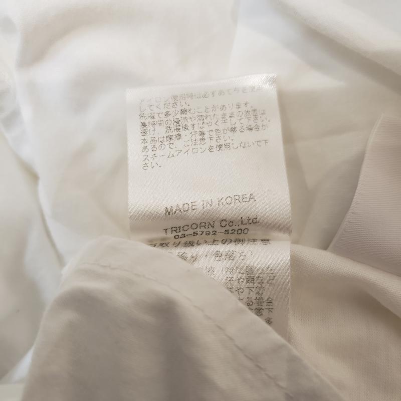 ヨーロ YOLO カットソー 半袖 38 無地 白 / ホワイト / レディース USED 古着 中古 10003821