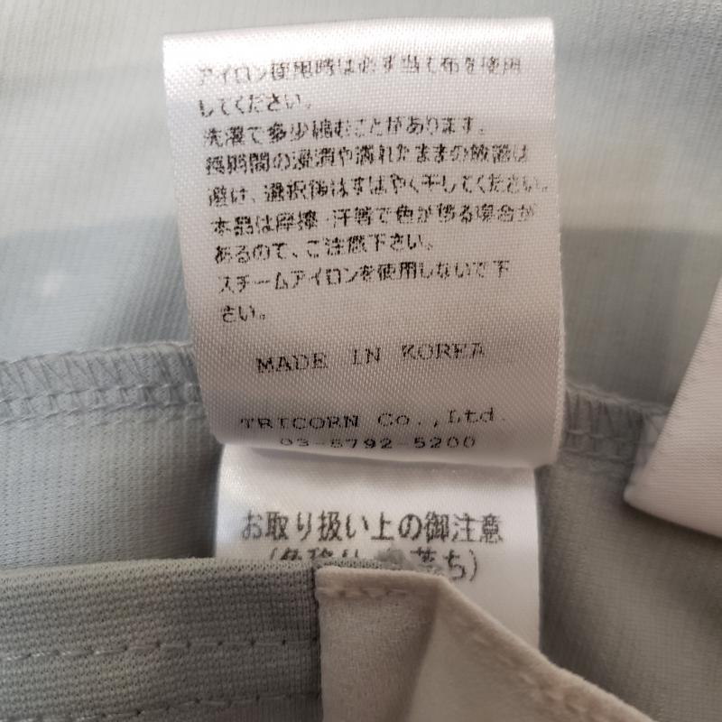 ヨーロ YOLO カットソー 半袖 36 無地 白 / ホワイト / X 灰 / グレー / レディース USED 古着 中古 10003827