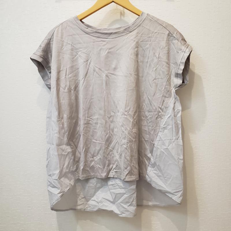 ヨーロ YOLO カットソー 半袖 38 無地 灰 / グレー / レディース USED 古着 中古 10003835