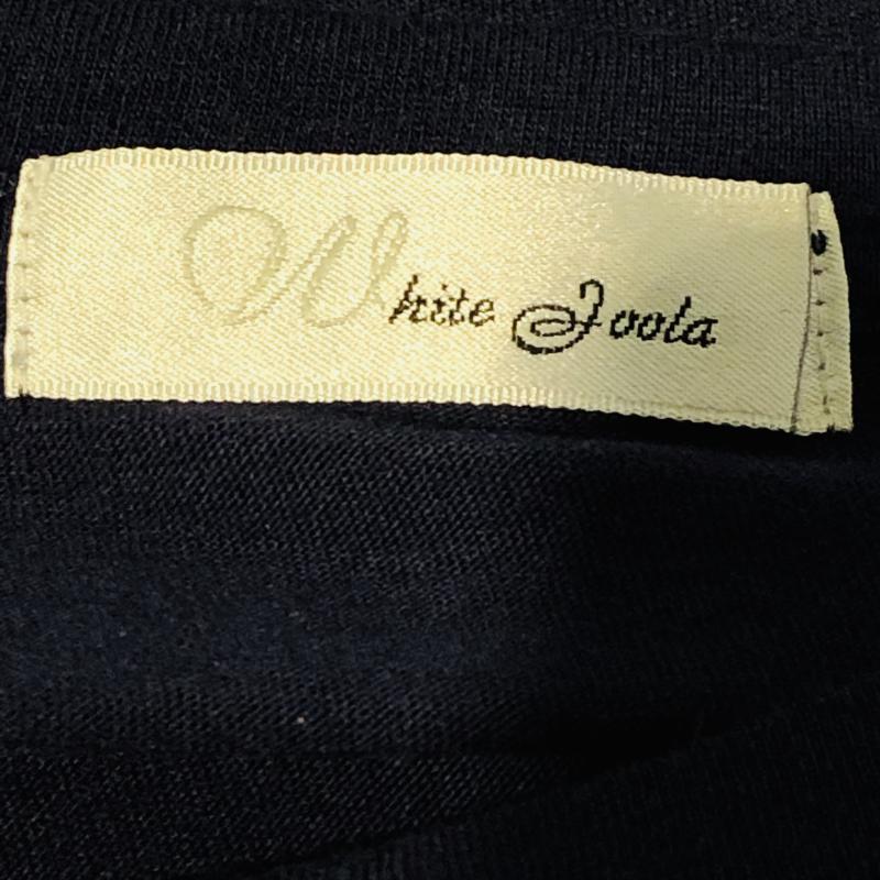 ホワイトジョーラ White Joola カットソー 七分袖 38 無地 紺 / ネイビー / レディース USED 古着 中古 10003862
