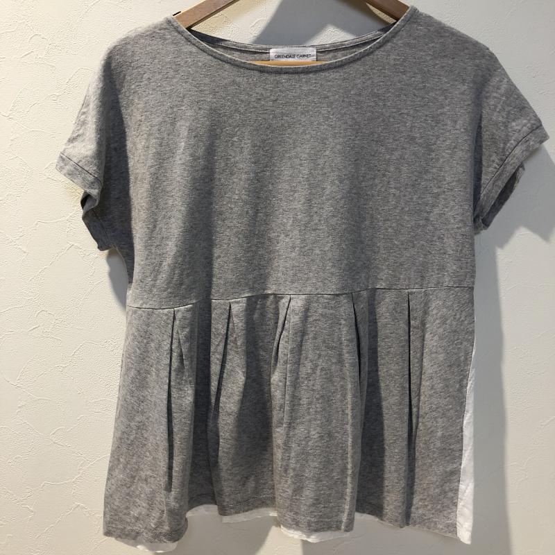 グリーンデイル ガーネット GREENDALE GARNET カットソー 半袖 40 無地 灰 / グレー / X 白 / ホワイト / レディース USED 古着 中古 10003863