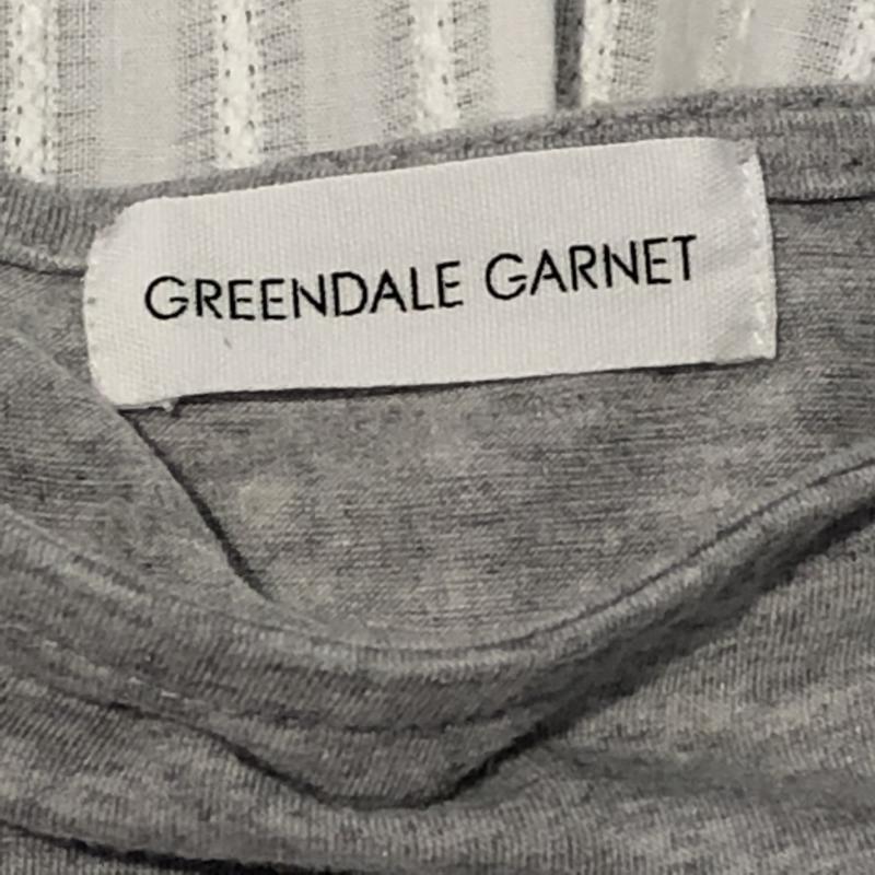 グリーンデイル ガーネット GREENDALE GARNET カットソー 半袖 40 無地 灰 / グレー / X 白 / ホワイト / レディース USED 古着 中古 10003863
