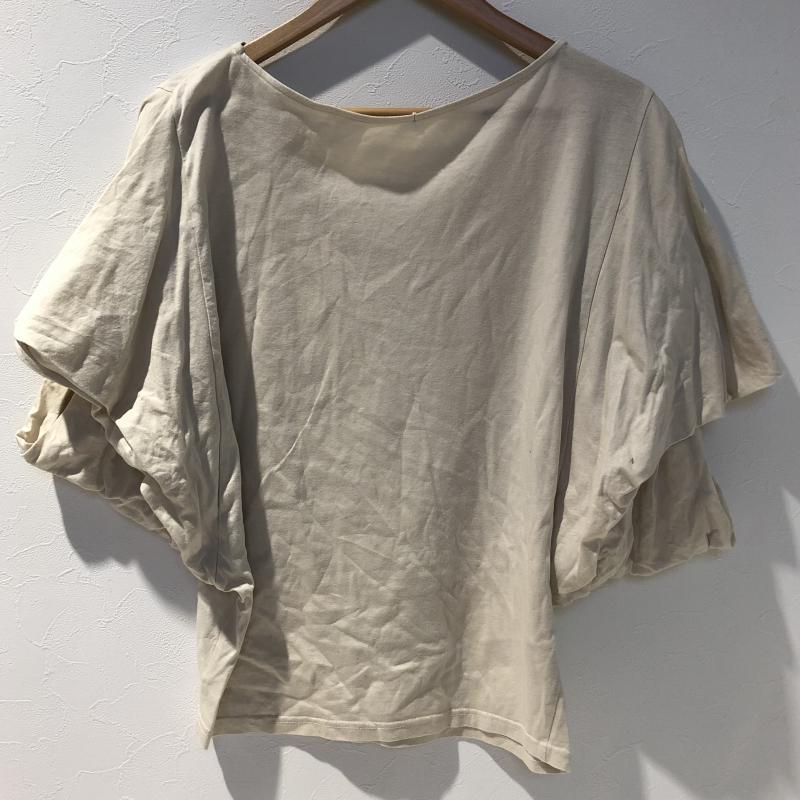 アナナス anana カットソー 半袖 40 無地 ベージュ / ベージュ / レディース USED 古着 中古 10003873