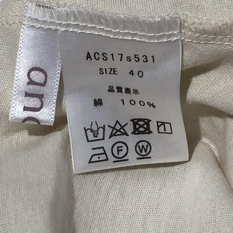 アナナス anana カットソー 半袖 40 無地 ベージュ / ベージュ / レディース USED 古着 中古 10003873