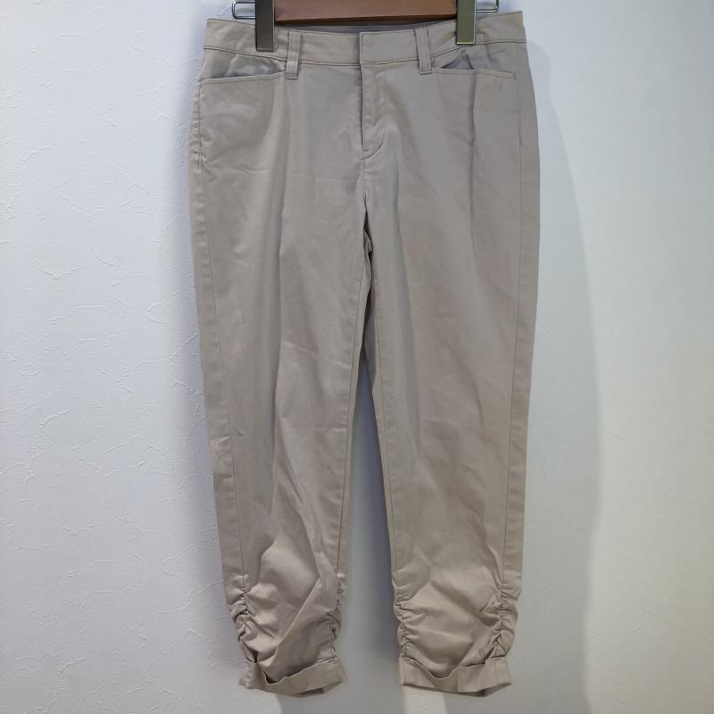 インディヴィ INDIVI パンツ スラックス 36インチ 無地 ベージュ / ベージュ / レディース USED 古着 中古 10003885