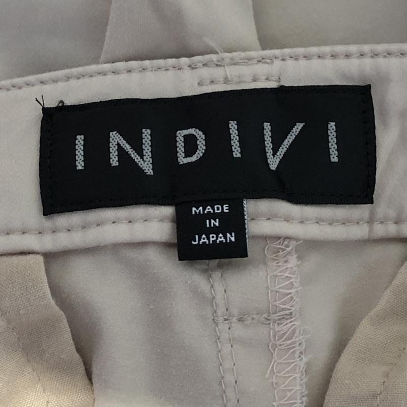 インディヴィ INDIVI パンツ スラックス 36インチ 無地 ベージュ / ベージュ / レディース USED 古着 中古 10003885