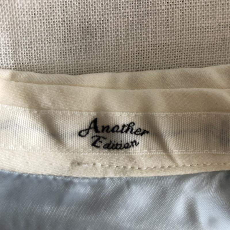 アナザーエディション Anather Edition ワンピース ひざ丈スカート 無地 白 / ホワイト / X 青 / ブルー / レディース USED 古着 中古 10003915