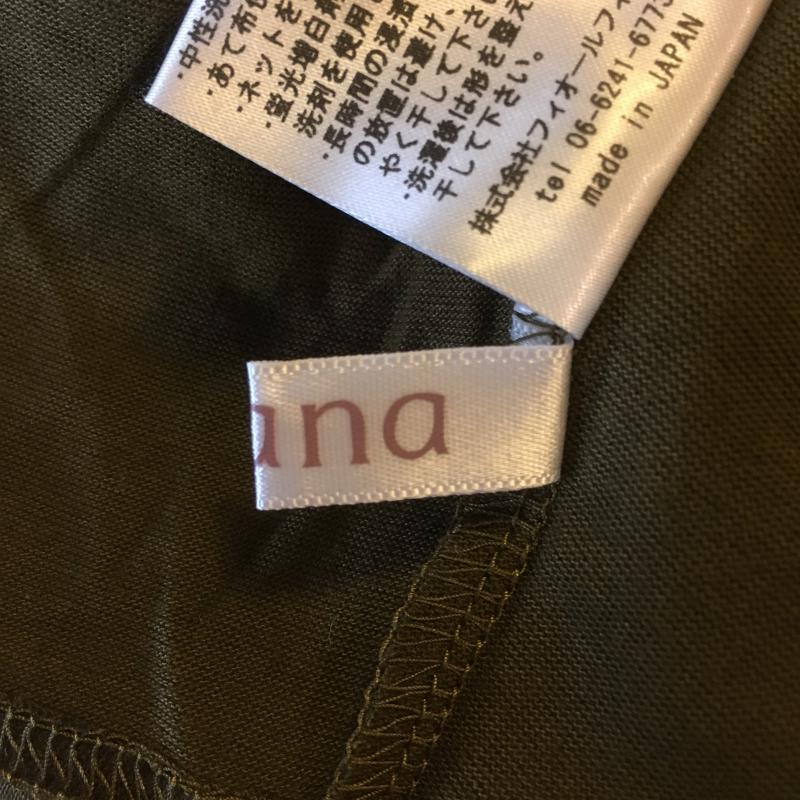 アナナス anana カットソー 半袖 変形袖 38 無地 緑 / グリーン / レディース USED 古着 中古 10003920