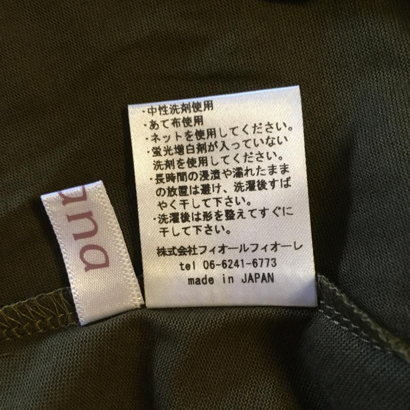 アナナス anana カットソー 半袖 変形袖 38 無地 緑 / グリーン / レディース USED 古着 中古 10003925