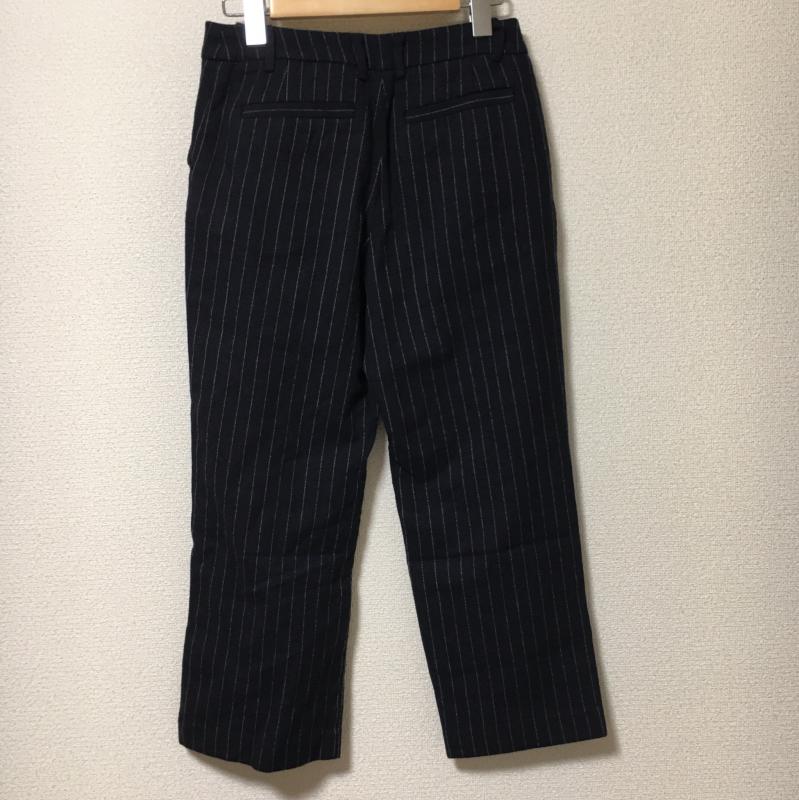 リズム R-ISM パンツ スラックス 2 ストライプ 紺 / ネイビー / X 白 / ホワイト / レディース USED 古着 中古 10003954