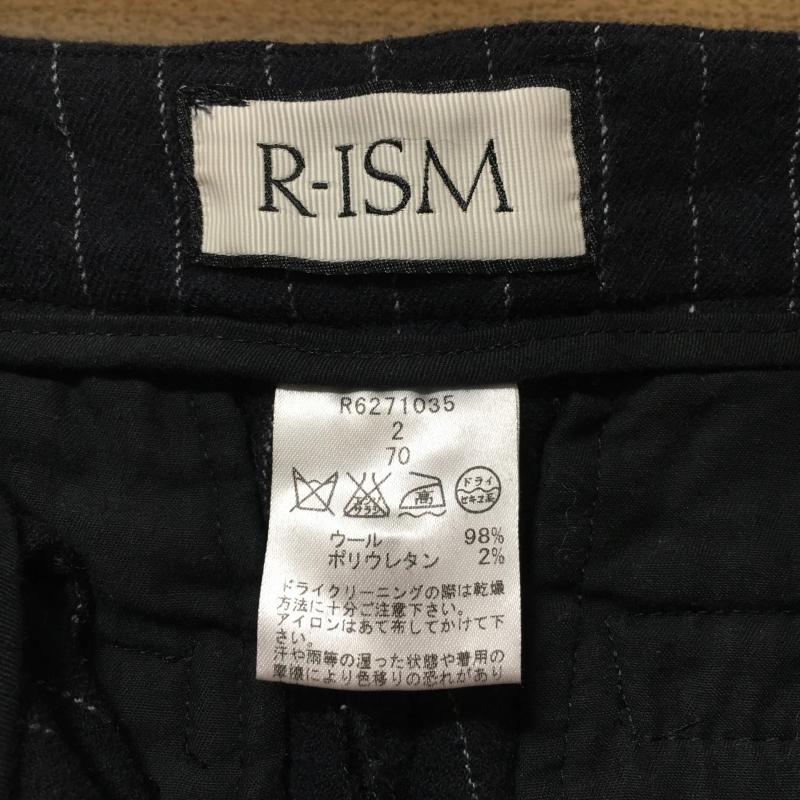 リズム R-ISM パンツ スラックス 2 ストライプ 紺 / ネイビー / X 白 / ホワイト / レディース USED 古着 中古 10003954