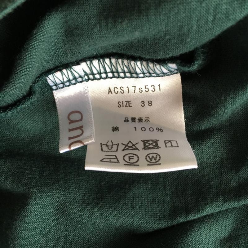 アナナス anana カットソー 半袖 38 無地 緑 / グリーン / レディース USED 古着 中古 10003957