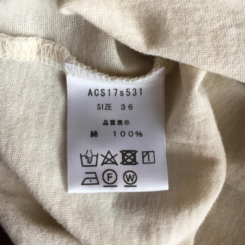 アナナス anana カットソー 半袖 36 無地 ベージュ / ベージュ / レディース USED 古着 中古 10003958