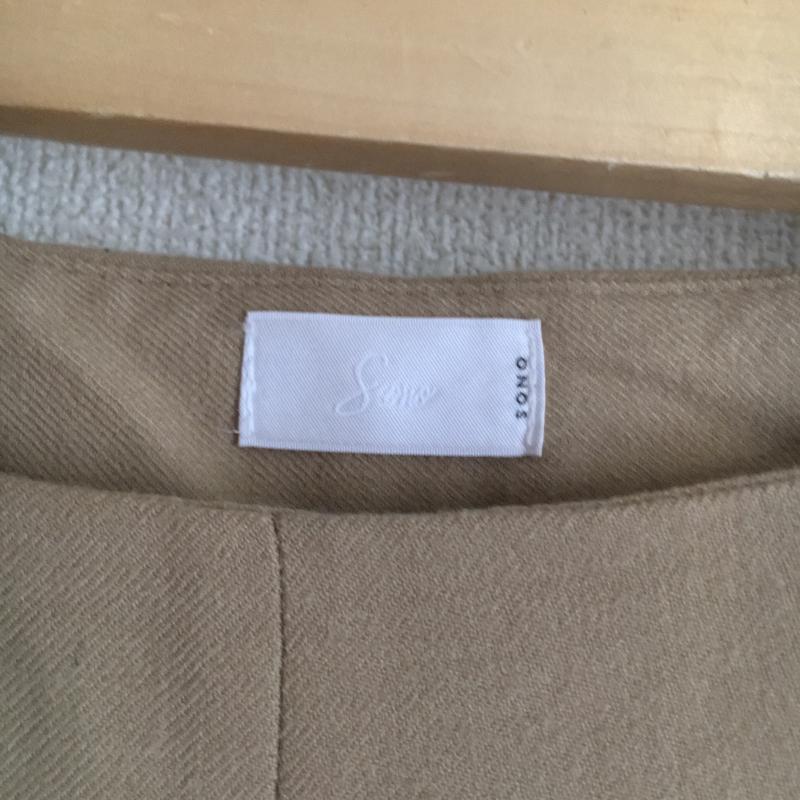 ソーノ Sono パンツ スラックス 1 無地 ベージュ / ベージュ / レディース USED 古着 中古 10003965
