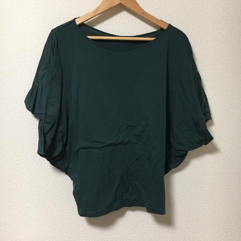 アナナス anana カットソー 半袖 38 無地 緑 / グリーン / レディース USED 古着 中古 10003976