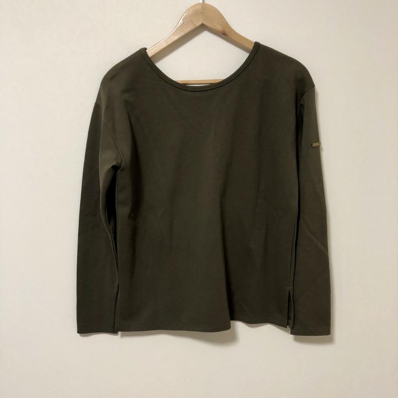 ノーブルブラン NobleBlanc カットソー 長袖 40 無地 緑 / グリーン / レディース USED 古着 中古 10004028
