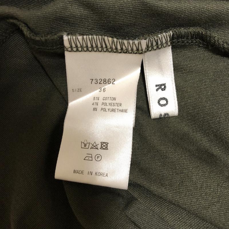 ロージー ROSIEE カットソー 半袖 36 無地 緑 / グリーン / レディース USED 古着 中古 10004031