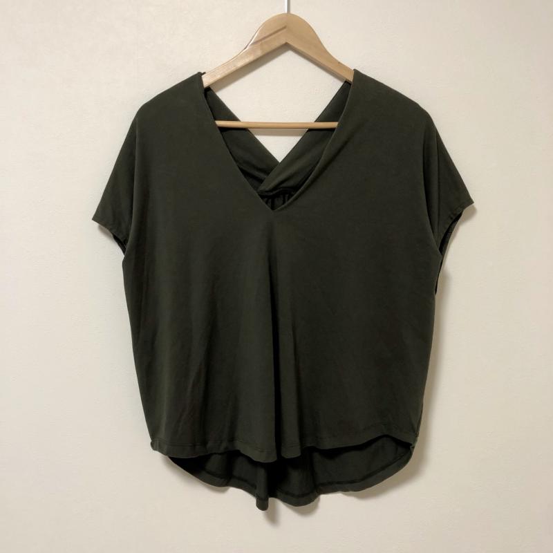 ロージー ROSIEE カットソー 半袖 38 無地 緑 / グリーン / レディース USED 古着 中古 10004032