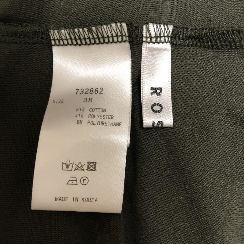 ロージー ROSIEE カットソー 半袖 38 無地 緑 / グリーン / レディース USED 古着 中古 10004032