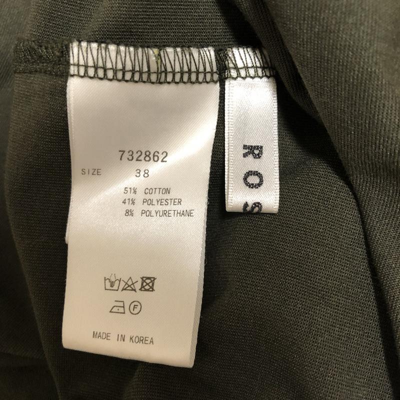 ロージー ROSIEE カットソー 半袖 38 無地 緑 / グリーン / レディース USED 古着 中古 10004033