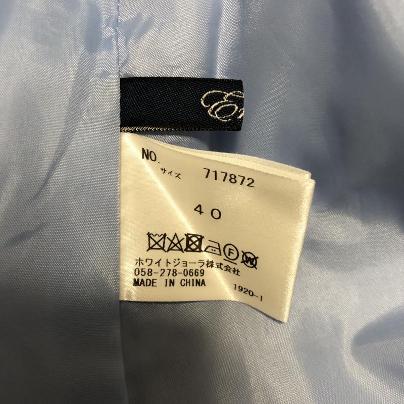 エンネア Ennea スカート ひざ丈スカート 40インチ 無地 青 / ブルー / レディース USED 古着 中古 10004051