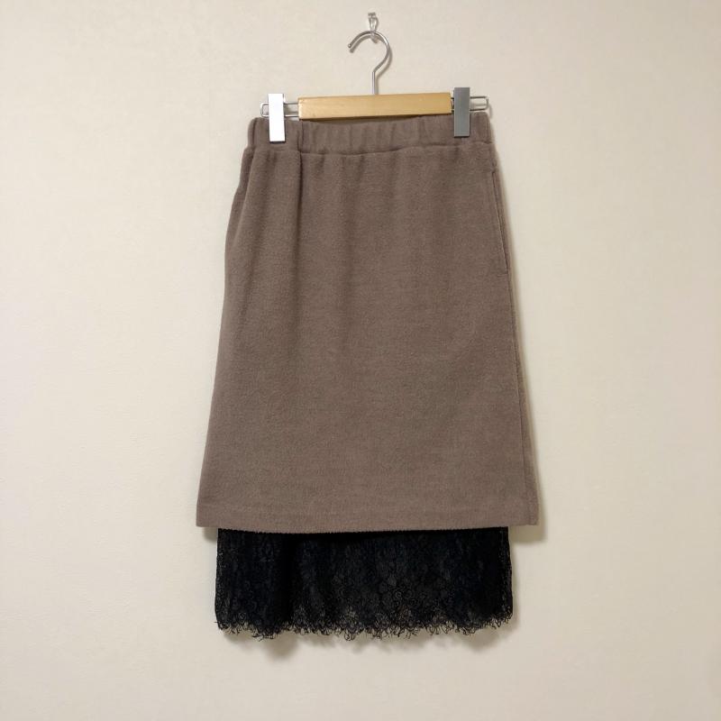 グリーンデイル ガーネット GREENDALE GARNET スカート ひざ丈スカート S 無地 X ベージュ / ベージュ / X 黒 / ブラック / レディース USED 古着 中古 10004053