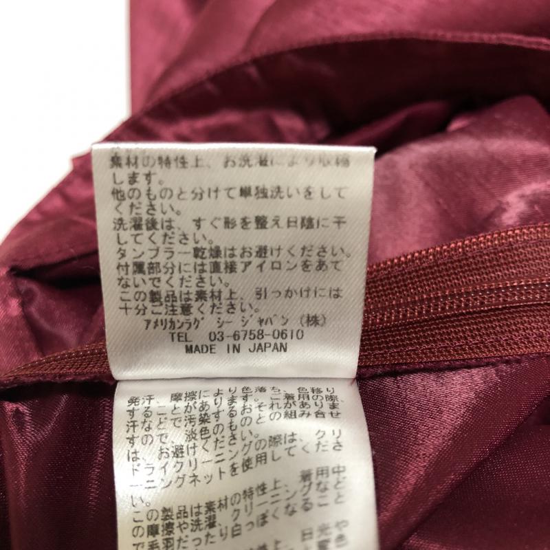 ナバアサナ navasana スカート ロングスカート 0 無地 赤 / レッド / レディース USED 古着 中古 10004055