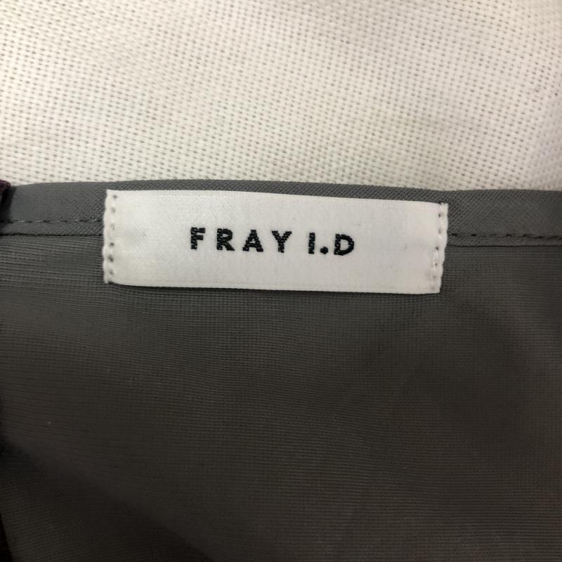 フレイ アイディー FRAY I.D ワンピース ひざ丈スカート 0 無地 灰 / グレー / X 赤 / レッド / レディース USED 古着 中古 10004105