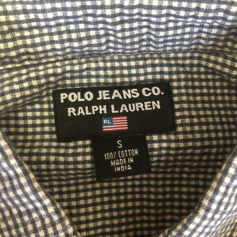 ポロジーンズカンパニー POLOJEANSCO. シャツ、ブラウス 半袖 S チェック 白 / ホワイト / X 紺 / ネイビー / レディース USED 古着 中古 10004126