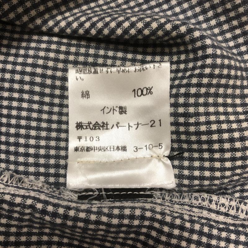 ポロジーンズカンパニー POLOJEANSCO. シャツ、ブラウス 半袖 S チェック 白 / ホワイト / X 紺 / ネイビー / レディース USED 古着 中古 10004126