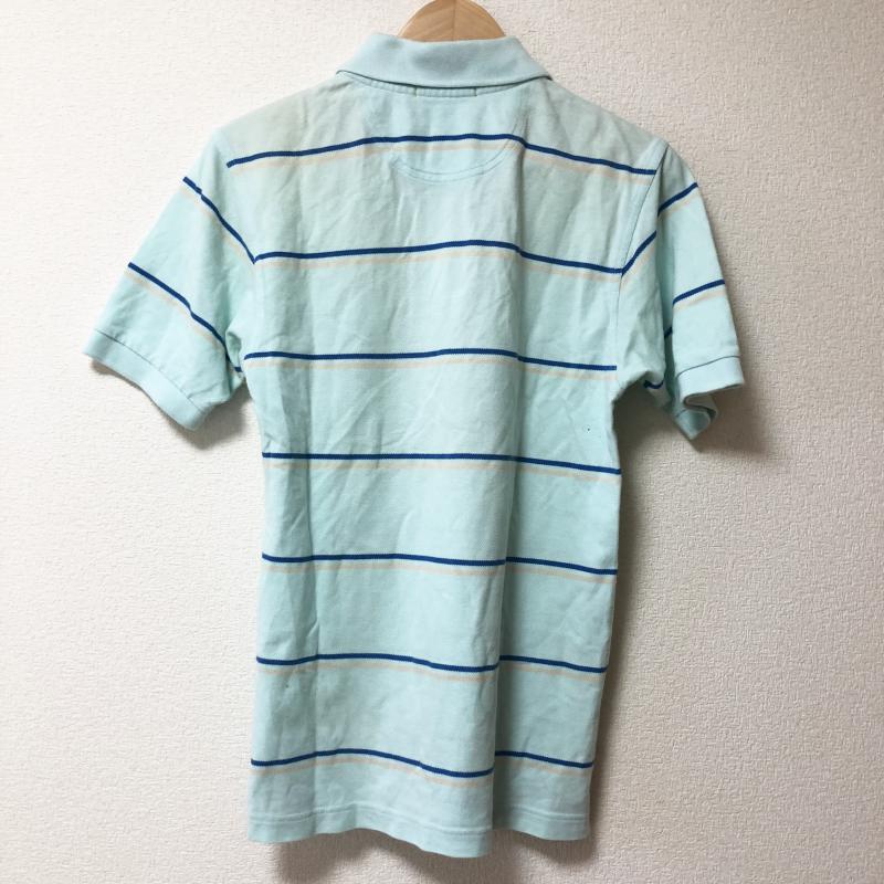 フレッドペリー FRED PERRY ポロシャツ 半袖 XS ボーダー柄 青 / ブルー / X 橙 / オレンジ / メンズ USED 古着 中古 10004138