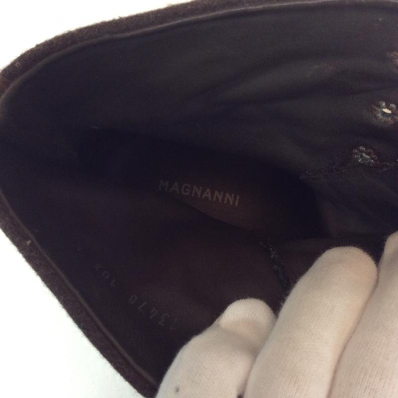 マグナーニ MAGNANNI ブーツ ショートブーツ US:10.5 無地 茶 / ブラウン / メンズ USED 古着 中古 10004192