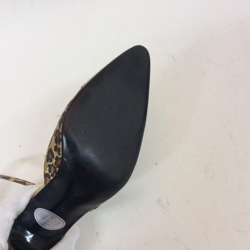 ジャンニヴェルサーチ GIANNI VERSACE ミュール ミュール 22.5cm ヒョウ柄・レオパード柄 金 / ゴールド / X 茶 / ブラウン / X ベージュ / ベージュ / レディース USED 古着 中古 10004201