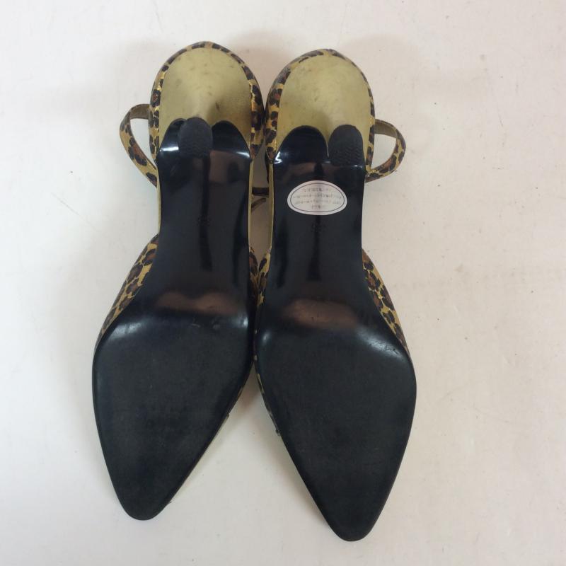 ジャンニヴェルサーチ GIANNI VERSACE ミュール ミュール 22.5cm ヒョウ柄・レオパード柄 金 / ゴールド / X 茶 / ブラウン / X ベージュ / ベージュ / レディース USED 古着 中古 10004201